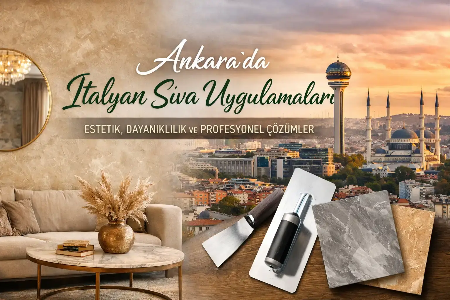 Ankara’da İtalyan Sıva Uygulamaları: Estetik, Dayanıklılık ve Profesyonel Çözümler